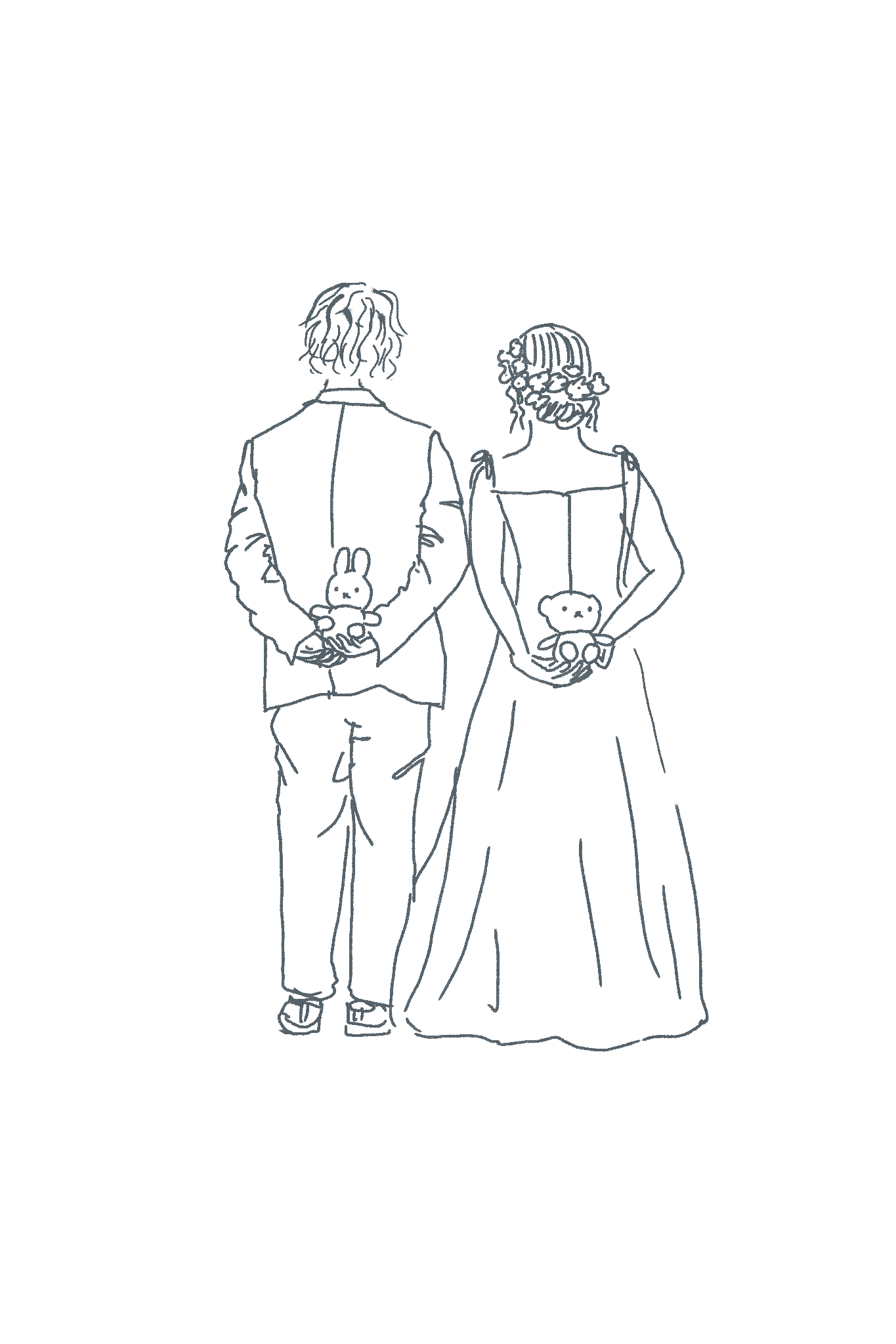 新郎新婦のイラスト